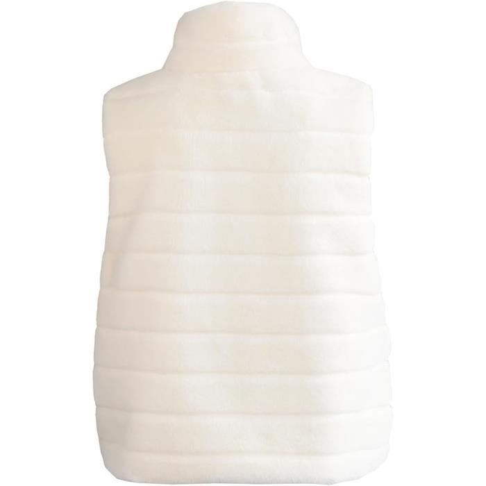 Gilet Sans Manches Femme Polaire - Grande Taille - Couleur Unie - Boutonnage - Chaud Pour Automne/Hiver