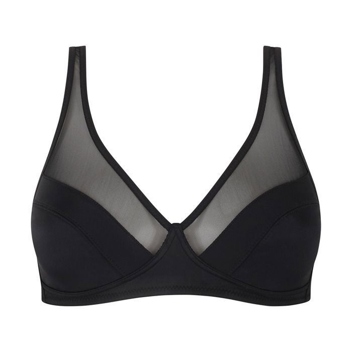 Soutien-gorge femme bleu à pois 100D Generous DIM : le soutien-gorge à