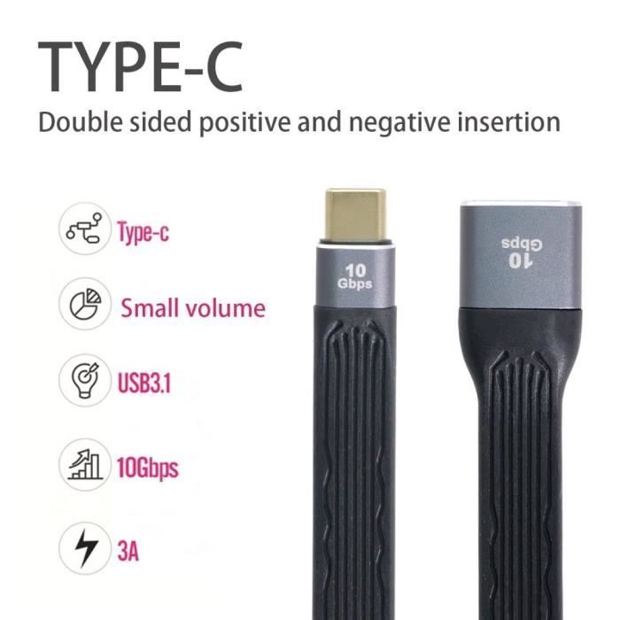 Câble De Données USB-C Type C Longueur 1 M - Câble Rond, Connecteurs USB-C Et HDMI, Neuf D'origine