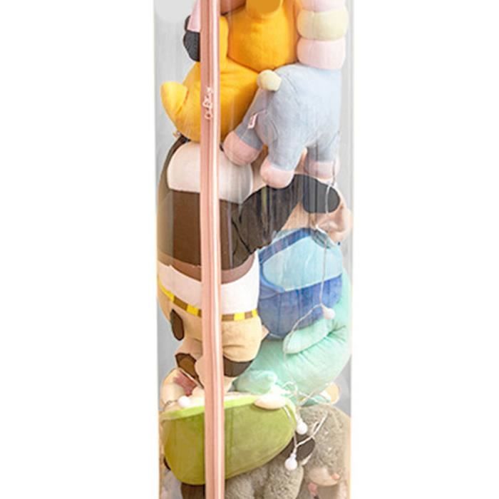 Tube Rangement Peluches Transparent - Organisateur Jouets Enfants Empilable - Design Pratique