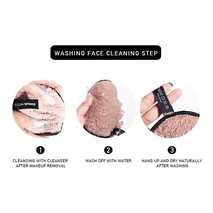 3 Essuie-mains Ronds En Microfibre 25x25 Cm - Doux, Lavables, Réutilisables - Pour Visage, Démaquillage, Soins De La Peau