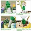 KW Automatique plante d'irrigation d'eau distributeur cône en céramique tête plante verseur goutte à goutte d'irrigation-3