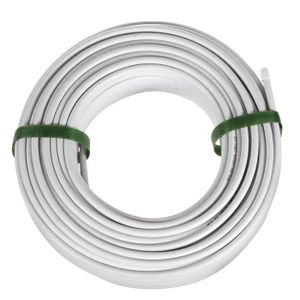 Câble coaxial blanc de 20 pieds [2 Pack] - RG6 Burundi