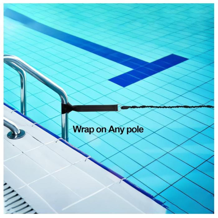 Sangle Résistance Piscine Ceinture De Natation Résistance 3M Réglable - Entraînement Piscine Adultes Et Enfants