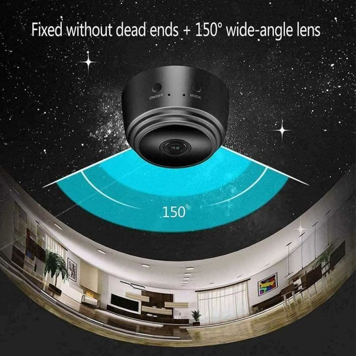 Caméra cachée 4k 1080p HD Mini caméra espion Wifi portable avec vision  nocturne surveillance sans fil caméra espion détection de mouvement pour  Indoor_cv extérieur