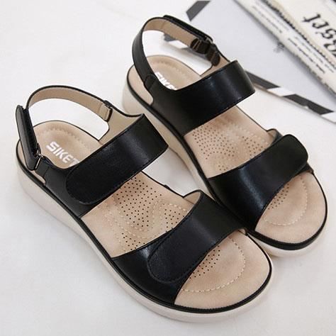 Sandales d'été pour femmes - Noir - Clip-Toe Zipper Comfy Sandales Flats  Lady Casual sandales de plage