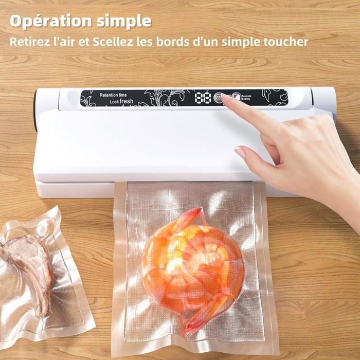 Machine Sous Vide Alimentaire Compacte | Avec Tuyau De Scellage, 1 Machine Sous Vide Alimentaire Compacte | Avec Tuyau De Scellage, 1