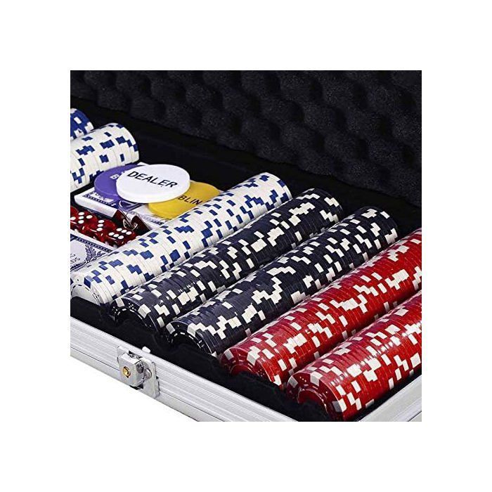 Mallette de rangement simili cuir 300 jetons