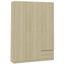 Mode Garde Robe Armoire De Chambre A 3 Portes Chene Sonoma 120x50x180 Cm Agglomere Achat Vente Armoire De Chambre Mode Garde Robe Armoire De Soldes Sur Cdiscount Des Le 20 Janvier Cdiscount