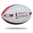 GILBERT Ballon de rugby SUPPORTER - Help the Heroes - Taille 5-0