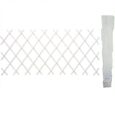 Treillis pour plantes grimpantes - Trade Shop - Osier de bambou extensible blanc 100x200cm-0