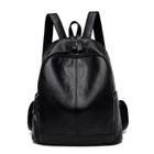 TSINCHIN Sac a dos feminin elegant cuir PU imperméable pour college, randonnée, week-ends, voyage - Noir