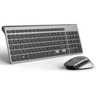JOYACCESS Clavier Souris sans Fil, 2.4Ghz Clavier sans Fil AZERTY Compacte Portable de Taille Normale, Souris sans Fil Ergonomique