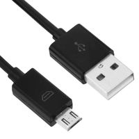 OCIODUAL Cable 3m Micro USB 5 Pin Chargeur Donnees Compatible avec Manette PS4 Xbox One Smartphones Noir
