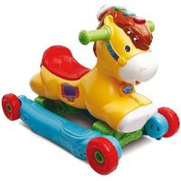 Porteur à Bascule P'tit Galop, Mon Poney Basculo 2en1 - VTECH BABY - Parlant et Lumineux - Multicolore