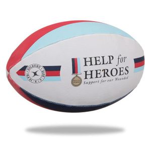 BALLON DE RUGBY GILBERT Ballon de rugby SUPPORTER - Help the Heroe