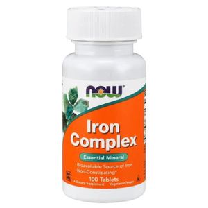 COMPLÉMENT EN MINÉRAUX NOW FOODS Iron Complex (Complexe de fer) 100 Compr