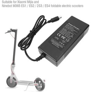 CHARGEUR BATTERIE VÉLO Chargeur de batterie adaptateur de Trottinette scooter électrique 42V 2A pour Xiaomi 220V (prise UE)