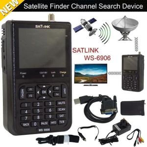 SATlink WS 6906 DVB S FTA Data Satellite Digital Finder Meter 3.5ZOLL Satelliten 