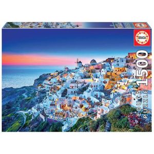 PUZZLE Puzzle - EDUCA - 1500 pièces - Santorini