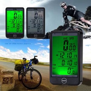 Compteur Vitesse Vélo Ordinateur Digital Chronomètre Solaire 20