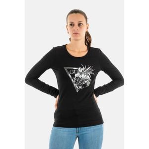 Tee shirt manche longue guess Cdiscount