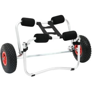 TRANSPORT MATERIEL vidaXL Chariot pour kayak Aluminium