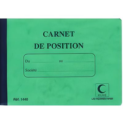 ELVE - Carnet de Position de compte - 21 x 19 cm - 80 pages Pas Cher