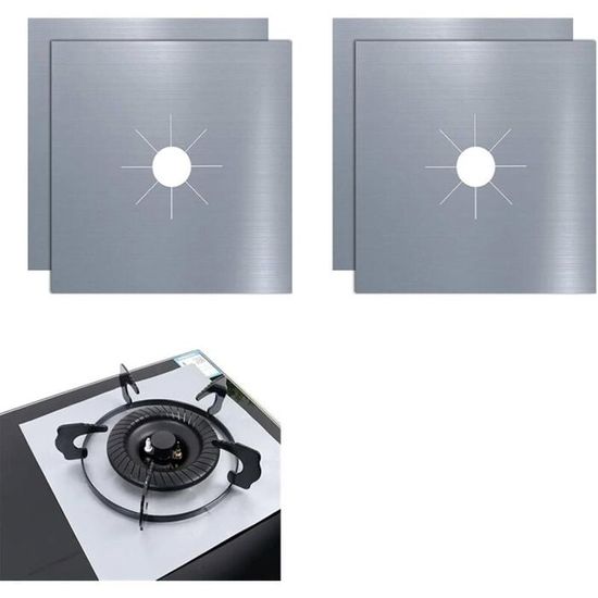 YOUNLEN 10 Pièces Protection Plaque Cuisson Gaz Réutilisable Couvre, à Anti Chaleur Tapis