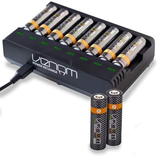 Piles Rechargeables Station Chargement Batterie Rechargeable 10 Aa 1000 Mah 12 Cdiscount