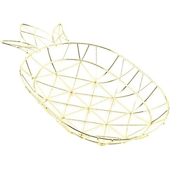 Corbeille à Fruits En Fer Forgé Noir - Plateau Rond Creux, Décoration Cuisine Salon, Rangement Ouvert