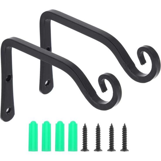 Lot De 2 Supports De Panier Suspendus Robustes En Métal De 15