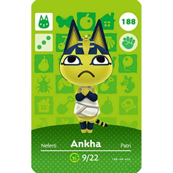 Carte Amiibo série 2 & série 3 (181 à 210) travail de carte de croisement d'animaux pour jeu NS - Modèle: 188 Ankha  - KUYQKPB01012