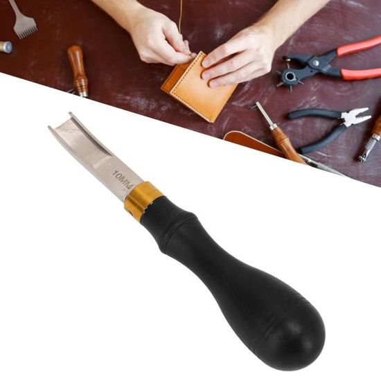 Biseau De Biseautage De Bord En Cuir 2 Pièces Outil De Biseautage De