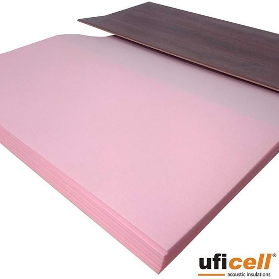 Uficell XPSQuick PLUS Plaque de souscouche pour isolation phonique de 25,2 m², idéal pour