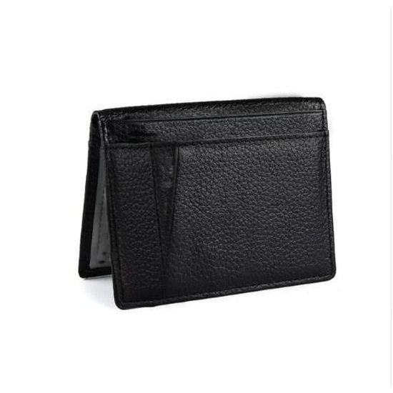 Portefeuille Homme En Cuir Fin Avec Protection RFID - Marque International Commodities Brokers