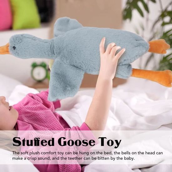 Peluche Canard/oie Géante 1,60m - NOENNULL - Coussin Tout Doux Et Câlin Pour Enfant Et Adulte (blanc)