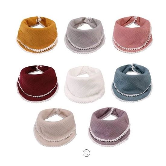 LUHOCIY 6 Pièces Bavoirs Bebe, Bavoir Bandana Bebe, Bavoirs