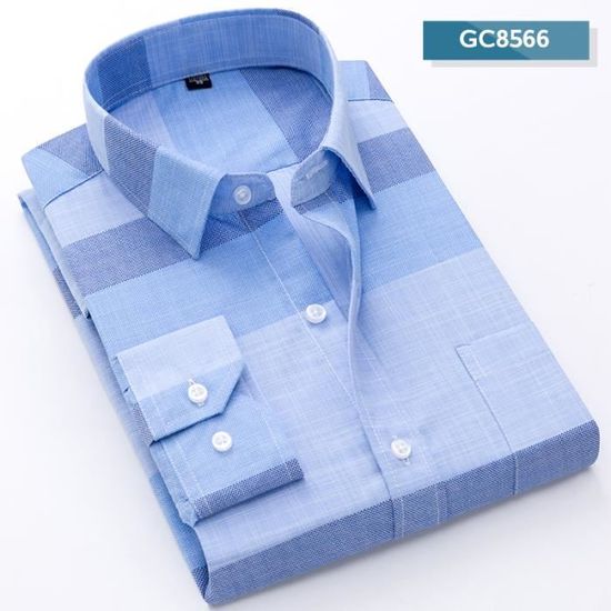 Chemise Homme Marcivo Infroissable – Manches Longues, Tissu Extensible Lin-Coton – Coupe Standard