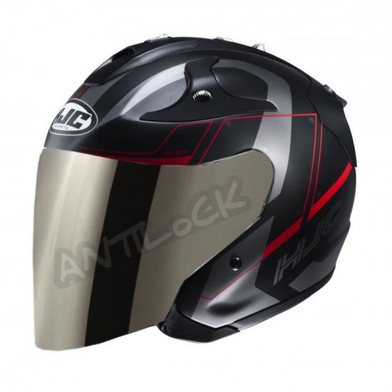 HJC FG JET KOMINA MC1SF AVEC VISIÈRE MIROIR IRIDIUM Cdiscount Auto
