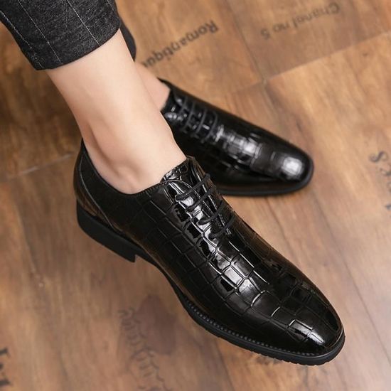 Chaussures Homme Florsheim Oxford Brogue En Cuir Noir Bout D'aile - Pointure 11 D (occasion)