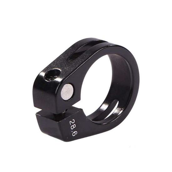 COLLIER TIGE DE SELLE ATTACHE SERRAGE NOIR VELO ALU 31.8 VILLE