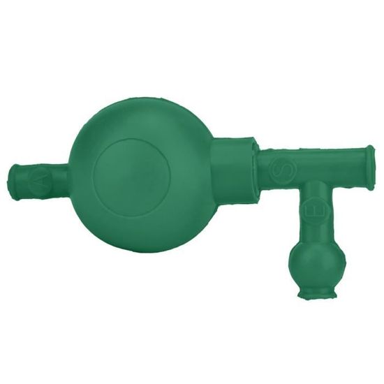Boule D’Aspiration 3 Vannes Pour Pipette - Remplissage Précis Et Facile En Labo, Rouge, Équipement Pro