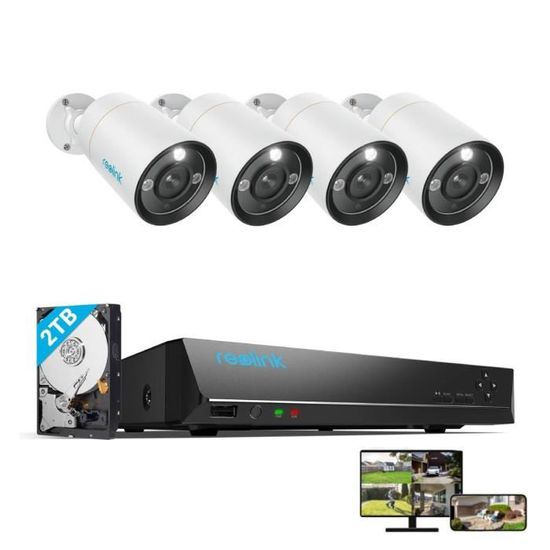 Kit Vidéo Surveillance Advisen Quad 10.2" - écran + 4 Caméras - Argenté - Occasion