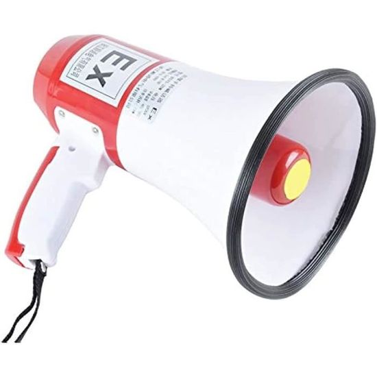 Mégaphone Portable SANON - Portée 300m, Micro Détachable, Port USB Et Enregistrement - Pour événements Sportifs, Guides Touristiques