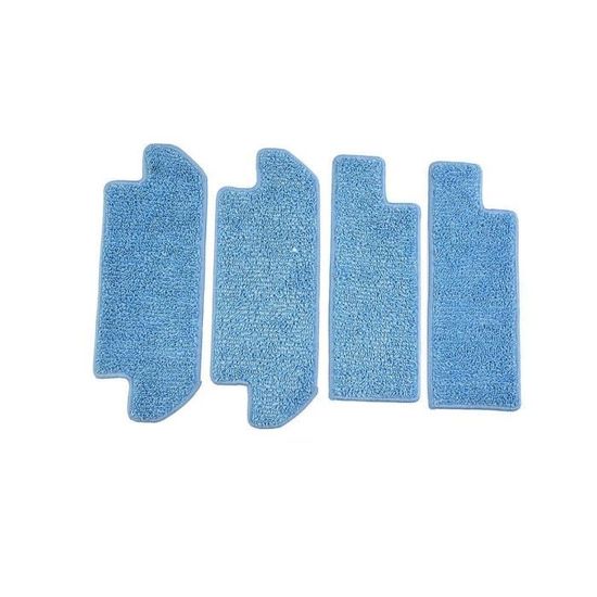 Lot De 4 Serpillères De Rechange Pour Aspirateur Robot Hobot Legee Série 7 — Lavable, Douces, Absorbenet Et Protègent Vos Sols