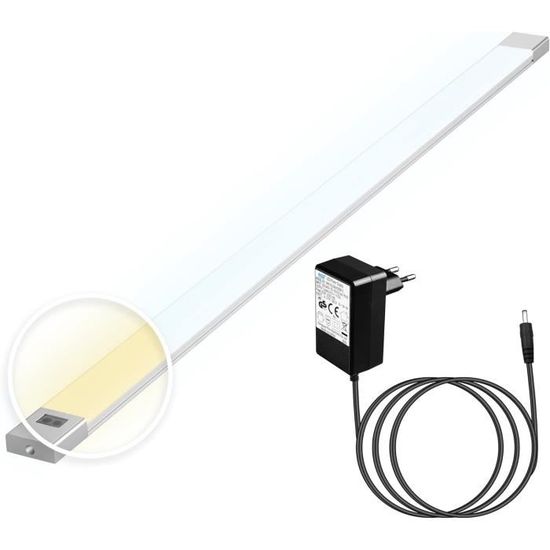 phonar Led onderbouwlamp keuken 90cm - Keukenonderbouwlamp in koud wit I Eenvoudige montage I Inclusief toebehoren I 4000K neutraal wit