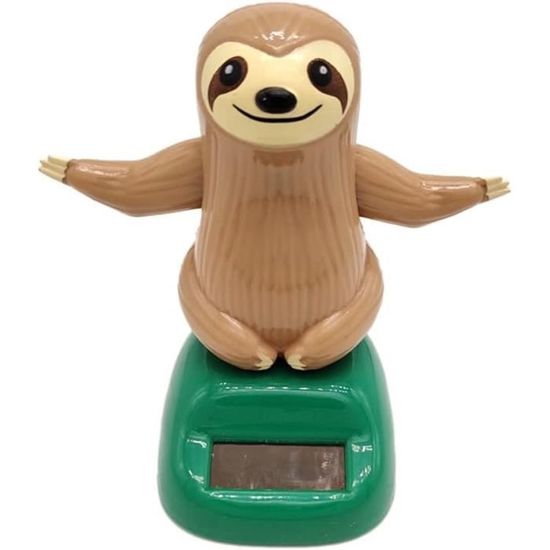 Figurine Paresseux Solaire Pour Tableau De Bord - Danse Avec La Lumière, Décoration Voiture Mignonne Et Fun