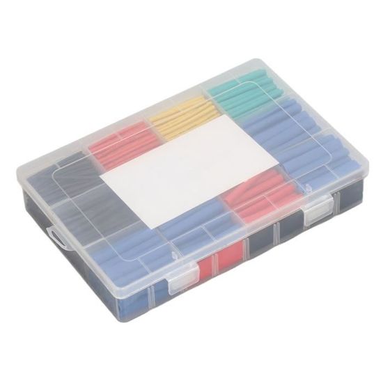 70pcs Kit Gaine Thermorétractable Sans Halogène 2:1 - 5 Tailles (1-5 Mm), Antidéflagrant Polyoléfine, Électrique Isolation Réparation