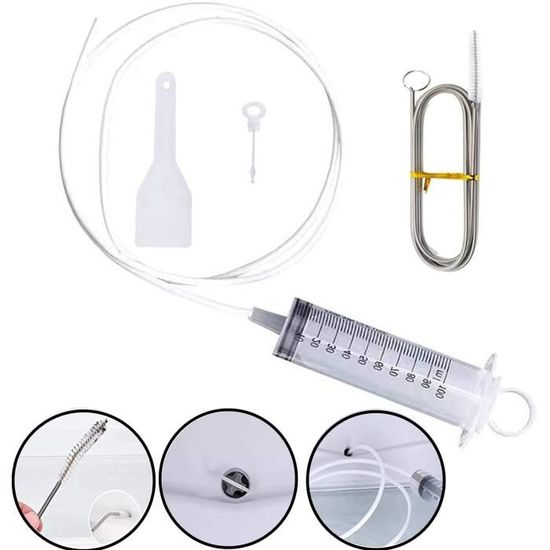 Nettoyage pour Réfrigérateur,5 Pièces Outil de Nettoyage de Trou de Vidange de Réfrigérateur kit